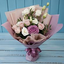 Букет цветов из:  Розы и Лизиантусы #REPLACE_PRED# Лорисе