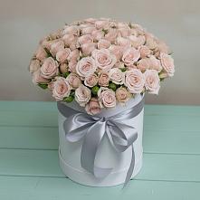 Цветочная композиция из Розы в шляпной коробке в Лорисе