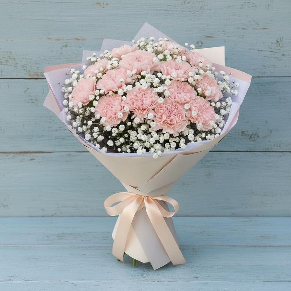 Букет цветов из: Гвоздики в Лорисе