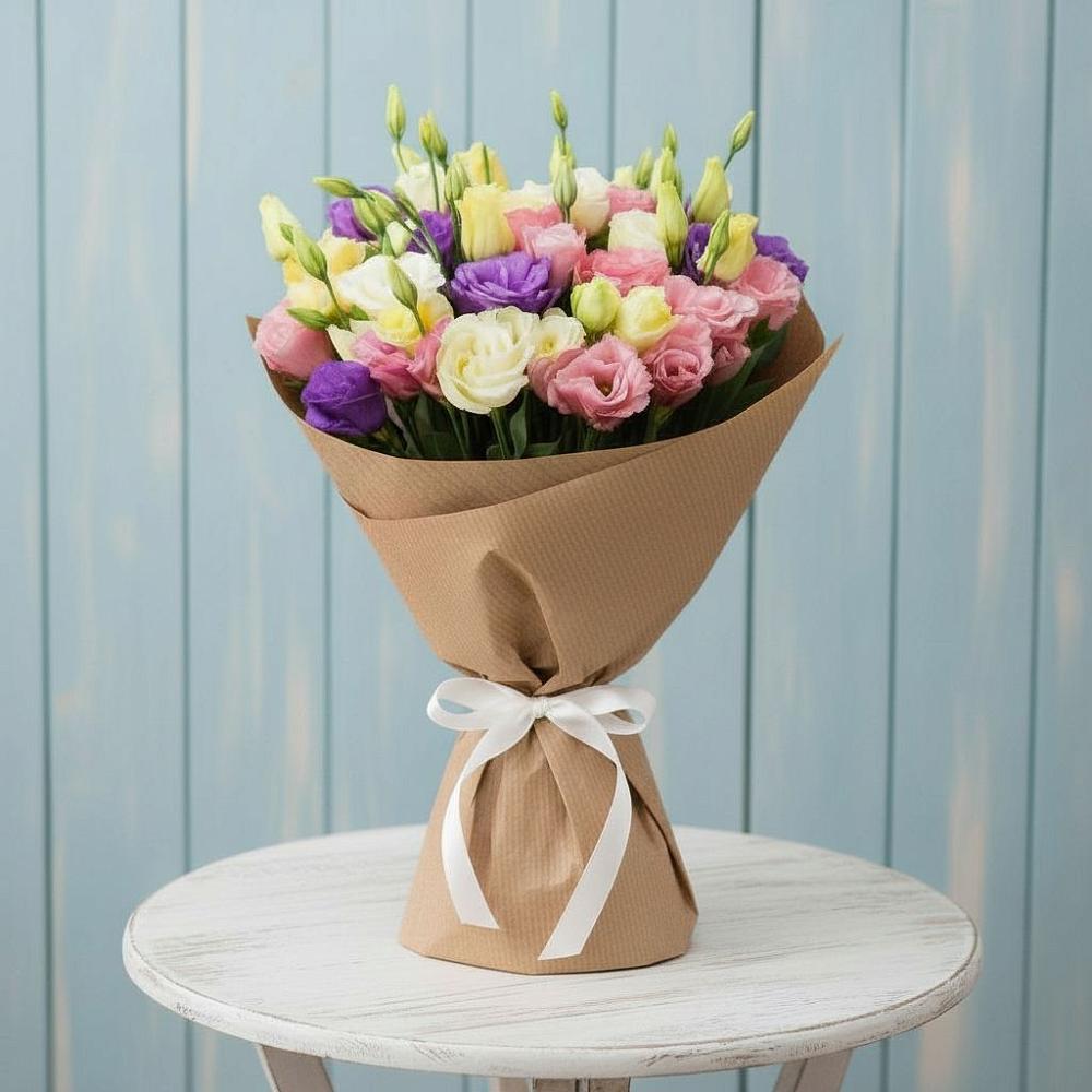 Букет цветов из: Лизиантусы в Лорисе