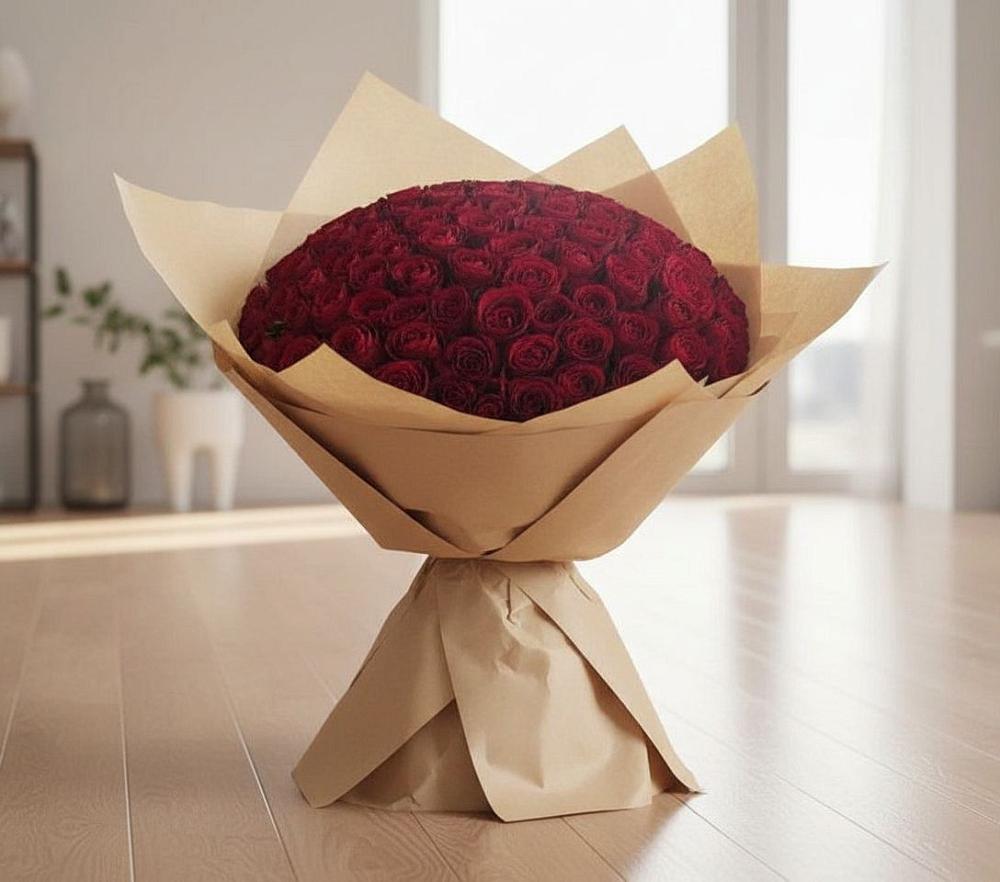 Букет 101 Красная роза в Лорисе