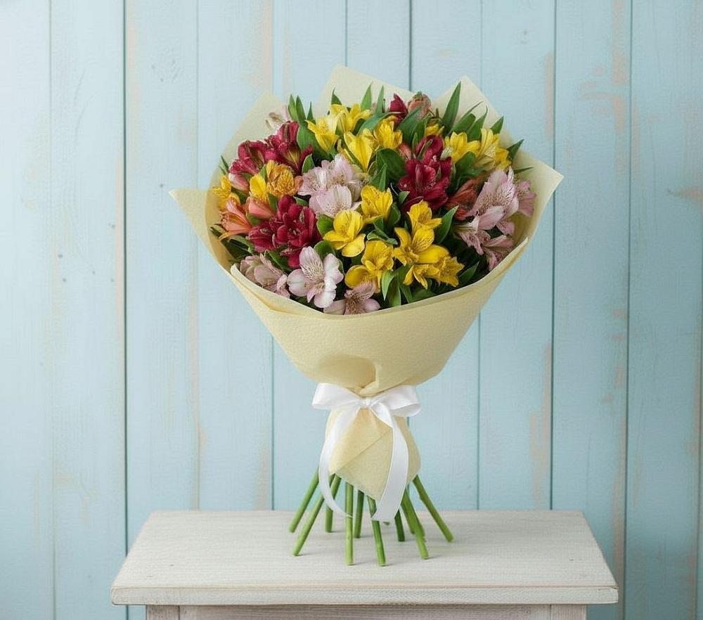 Букет цветов из: Альстромерии в Лорисе