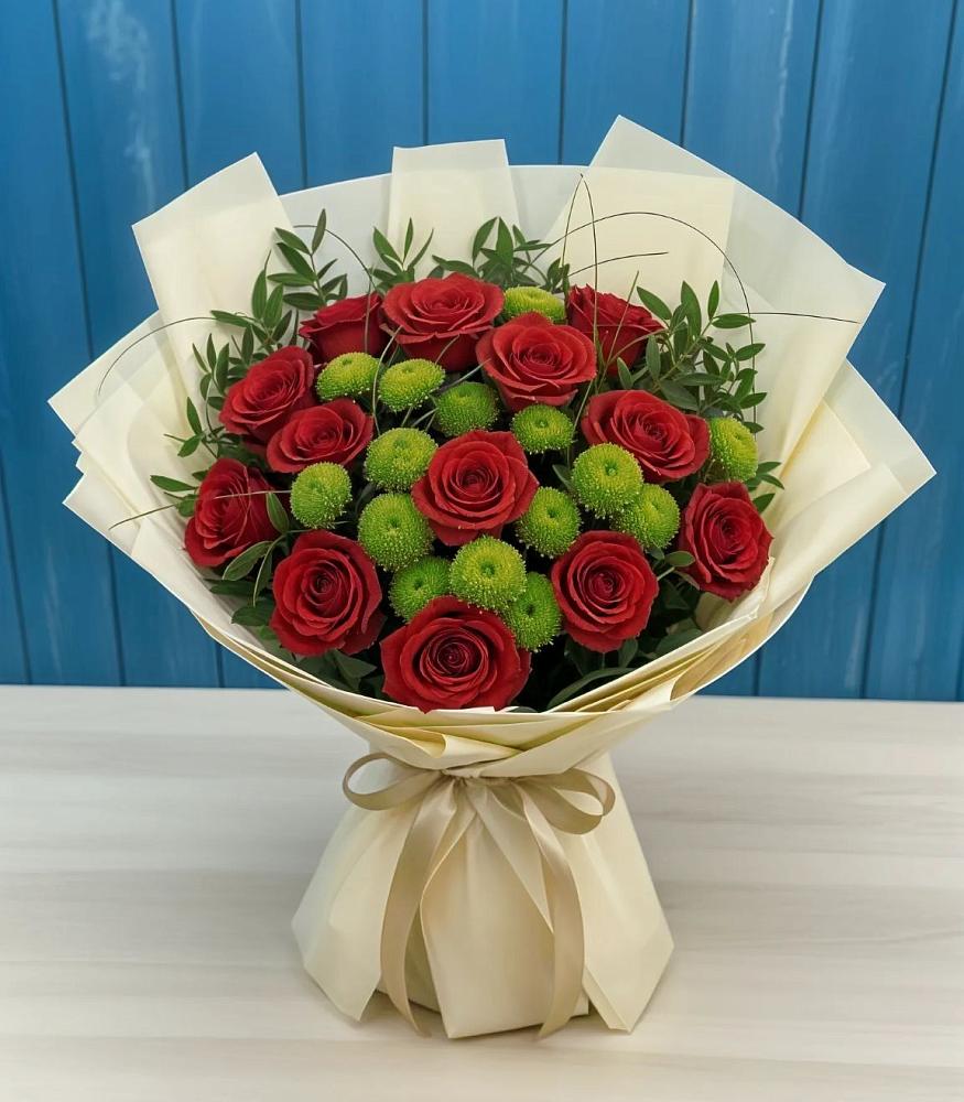 Букет цветов из: Розы и Хризантемы в Лорисе