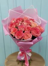 Букет 15 Розовых роз Равель #REPLACE_PRED# Лорисе