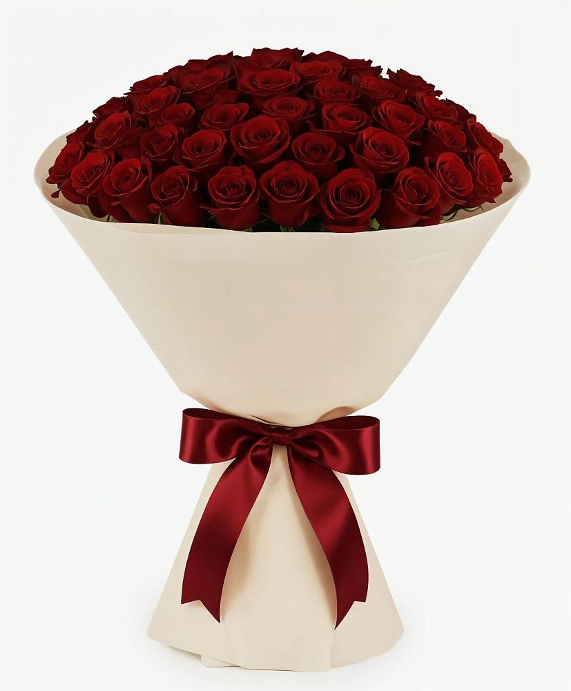 Букет 101 Бордовая роза Блэк Бакарра в Лорисе